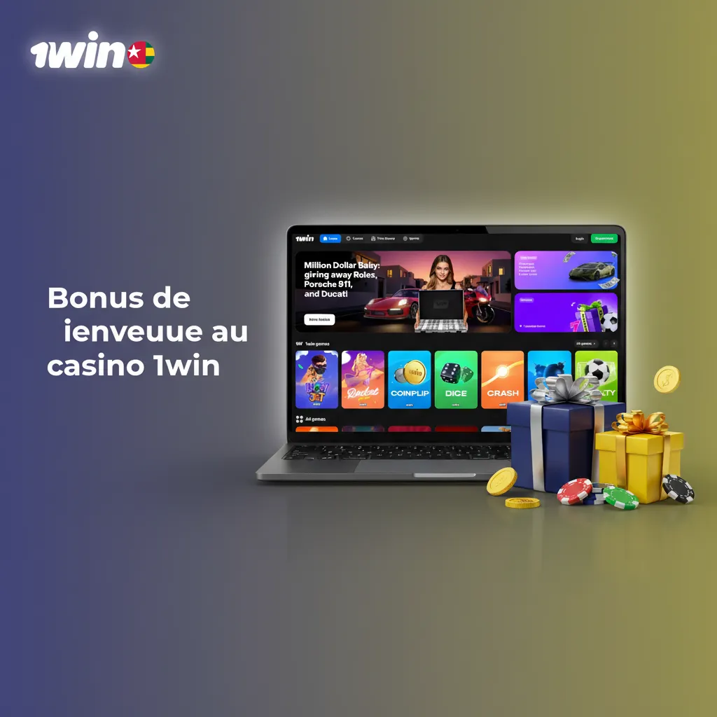 Offre de bienvenue 1win: bonus jusqu’à 500% (max 577 717 XOF), valable en live; mise x35, conditions applicables.