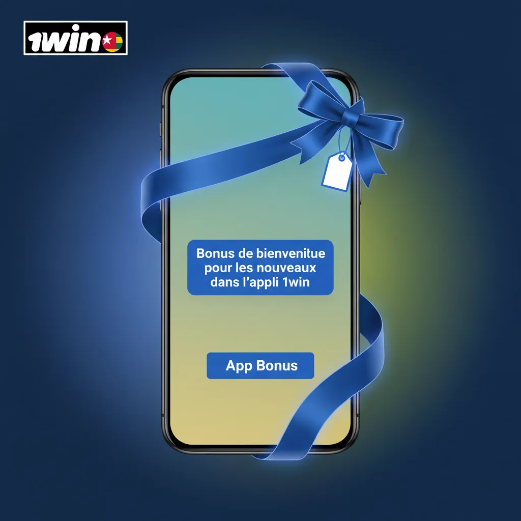 Bannière appli 1win: bonus de bienvenue 500% jusqu’à 577 717 XOF, Sports ou Casino, +50 tours gratuits.