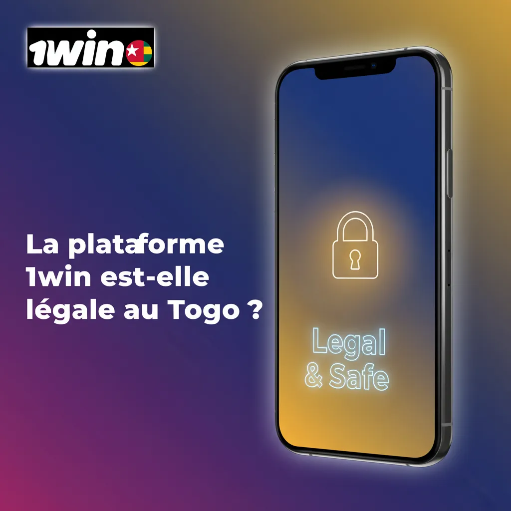 Infographie sur la légalité de 1win au Togo: licence, lois locales, confidentialité, vérification d’âge, jeu responsable.